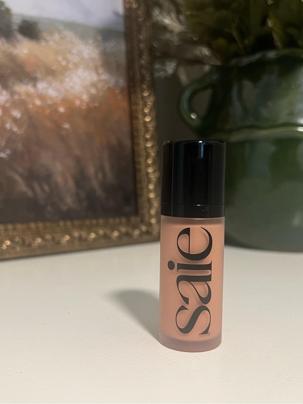 Saie dewy blush in peachy